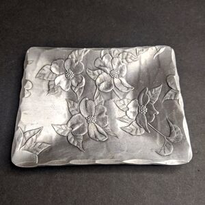 Hand Hammered The Forge Williamsburg VA Dogwood Trinket/ Soap Dish